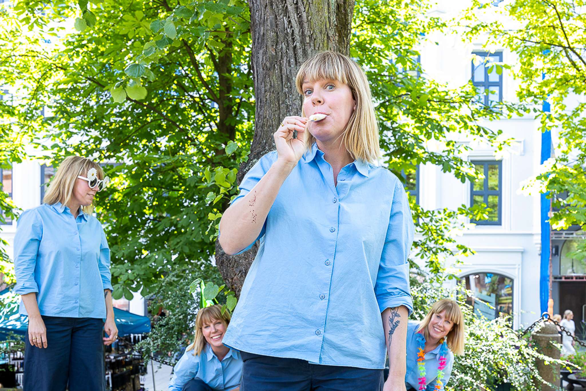 Sommerportrett av Ingunn Egedius. Foto.