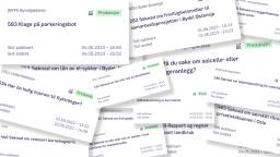 Eksempler på ulike skjemaer i Oslo kommune. Foto. Eksempler på ulike skjemaer i Oslo kommune. Foto.