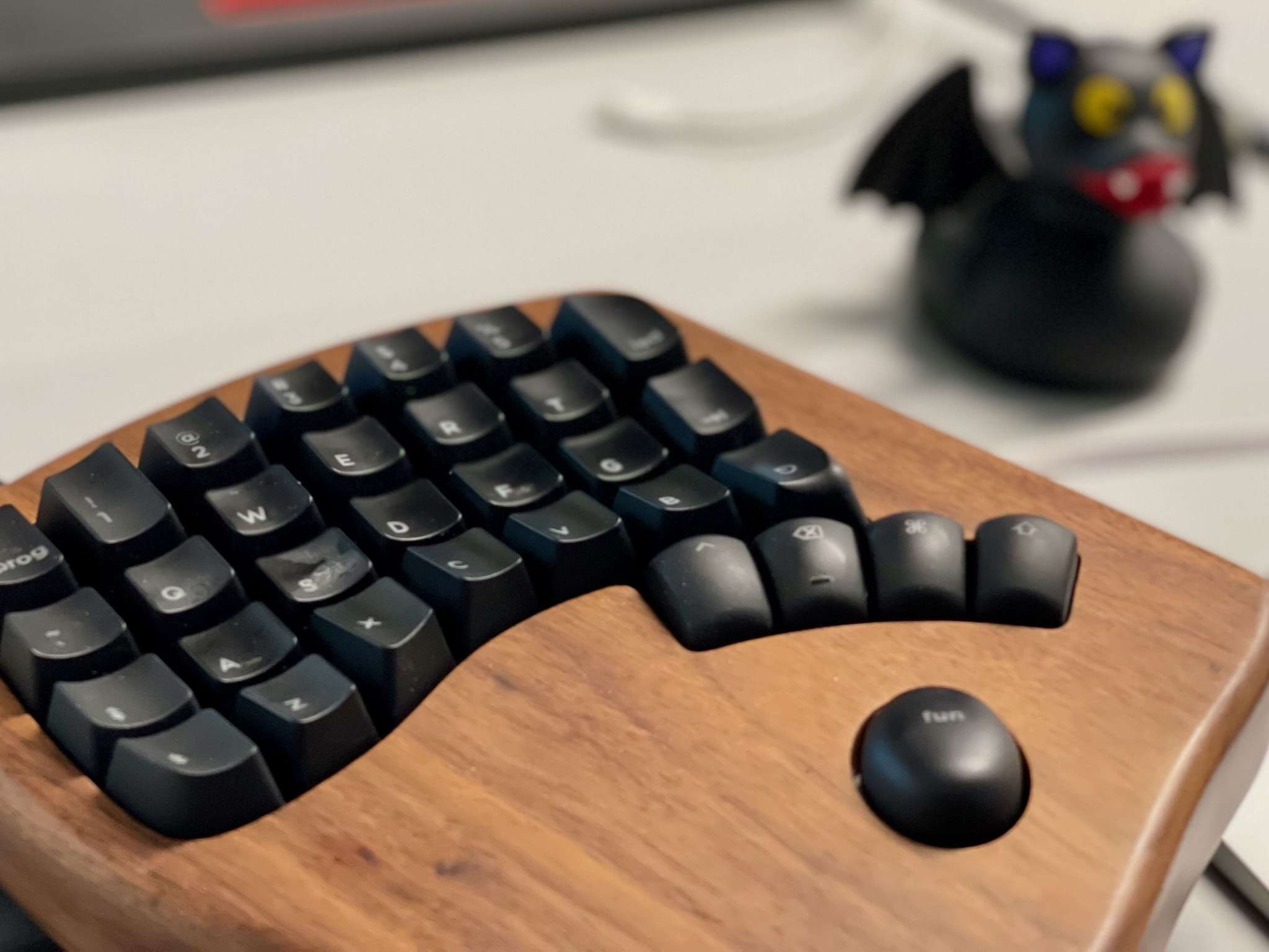 Halvt tastatur venstre halvdel, foto