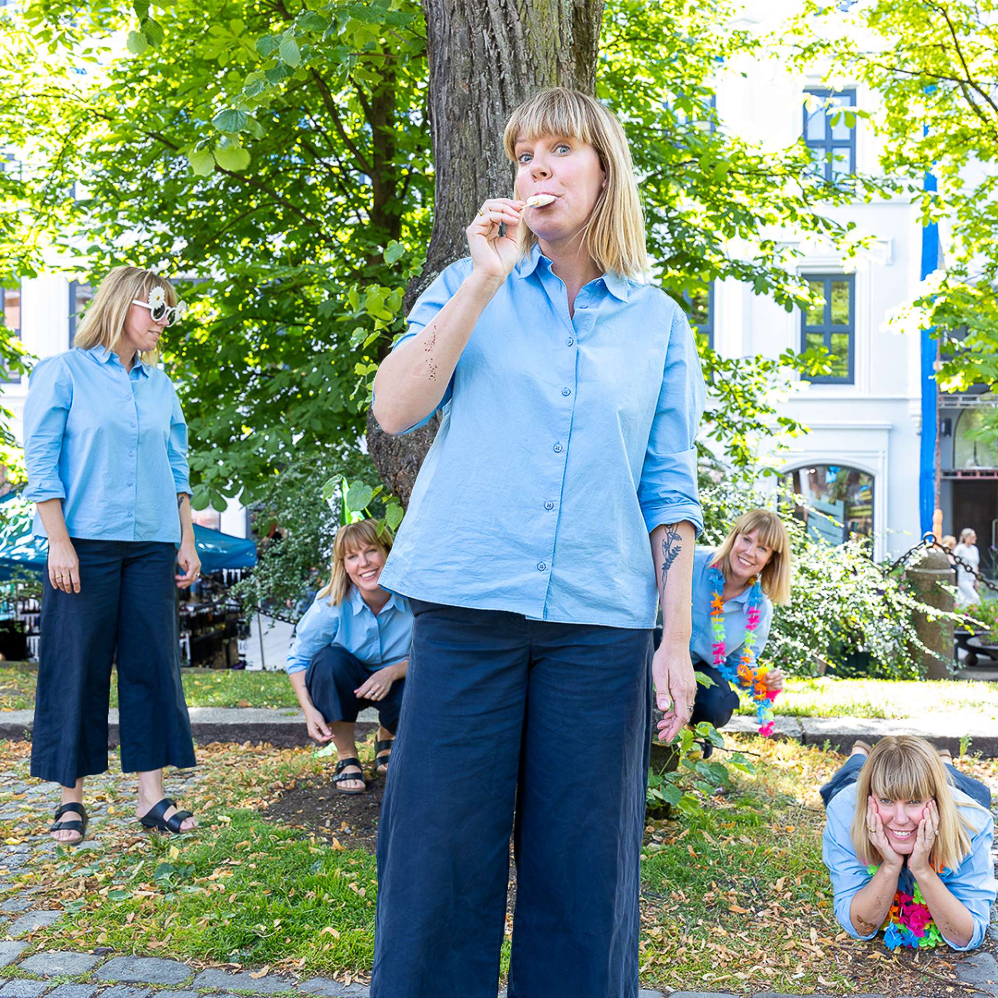 Sommerportrett av Ingunn Egedius. Foto.